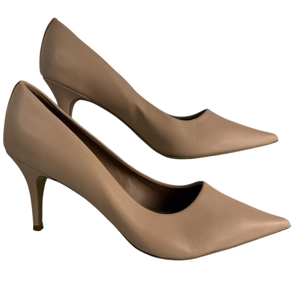 Linea Paolo Womens size 12 Payton Pointy Toe‎ Pump in Tan/blush